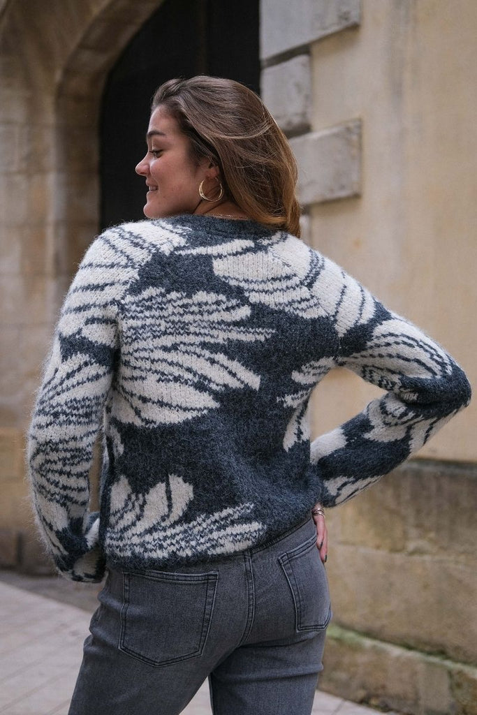 Pull Objjuline, couleur grise, marque Object