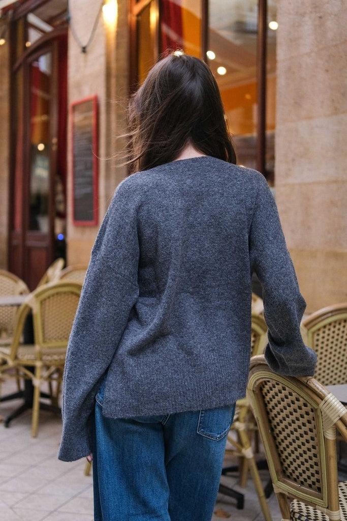 Pull Saints, couleur gris, marque Grace & Mila