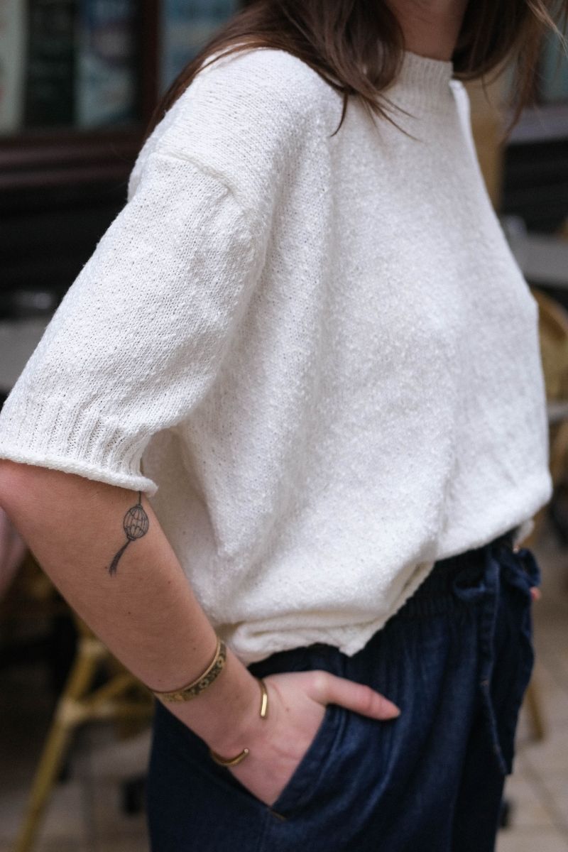 Pull Aliyah, couleur écru, marque Orfeo