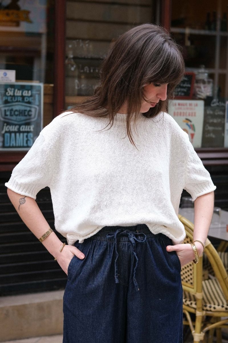 Pull Aliyah, couleur écru, marque Orfeo