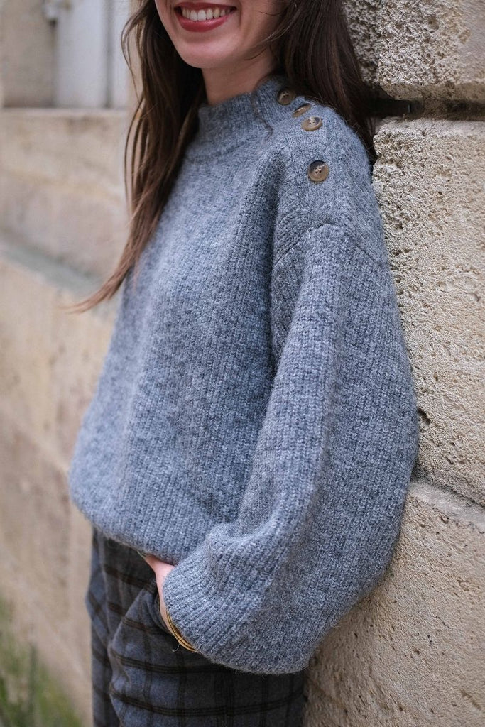 Pull Kimbo, couleur gris, marque Garance