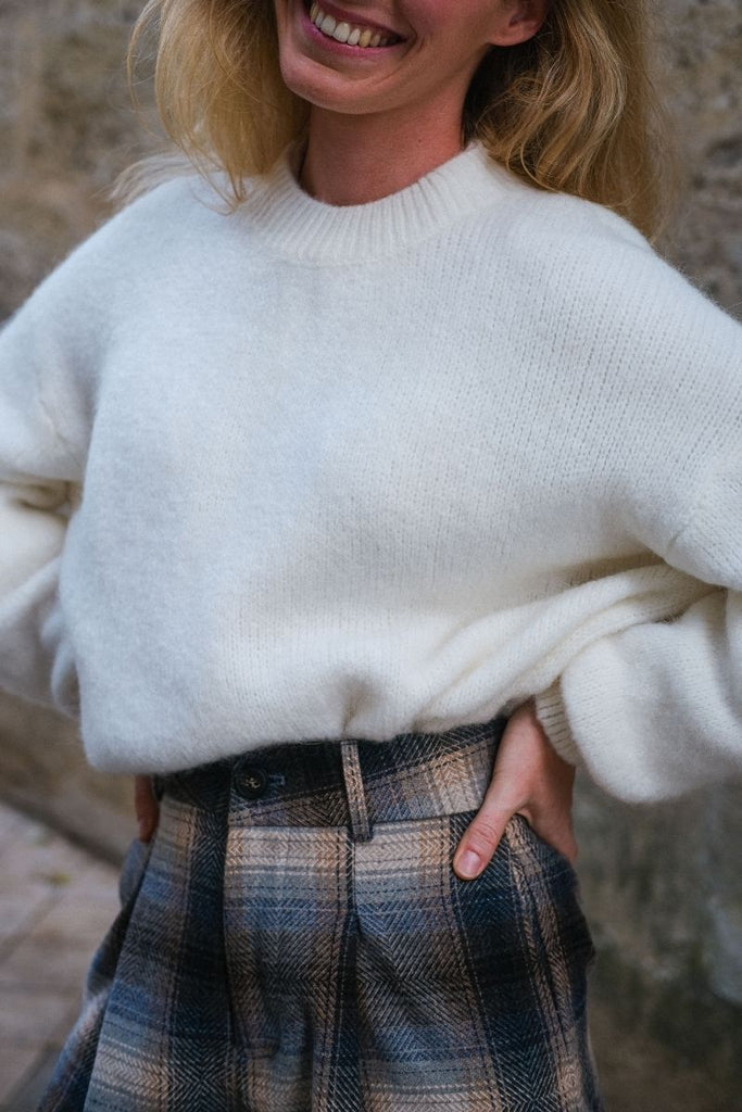 Pull Mia, couleur écru, marque Laure + Max