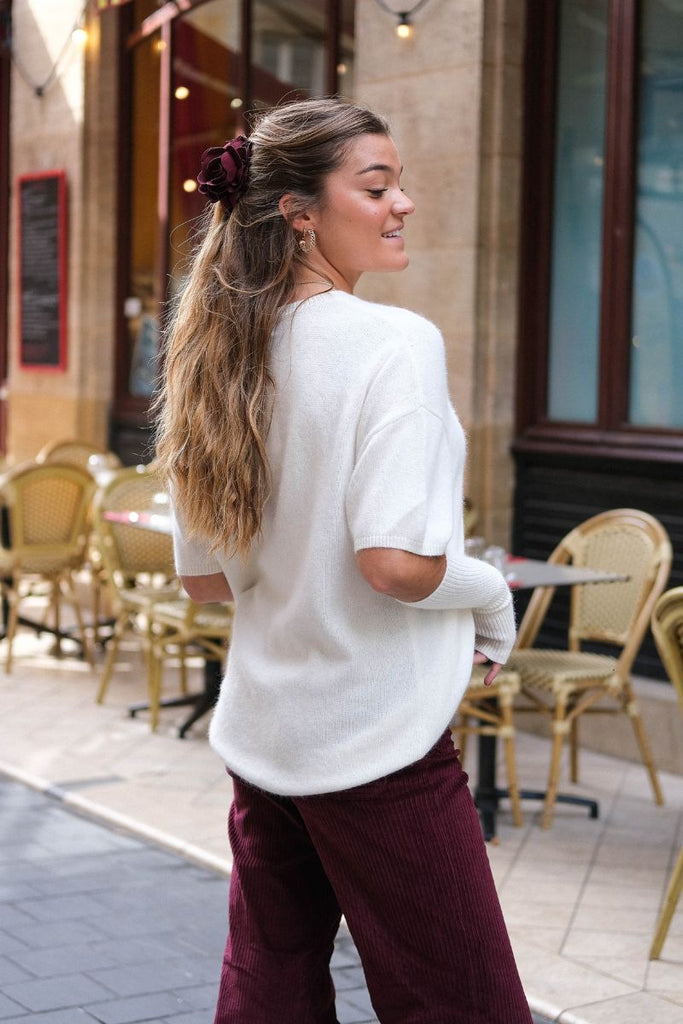 Pull Mina, couleur écru, marque See U Soon