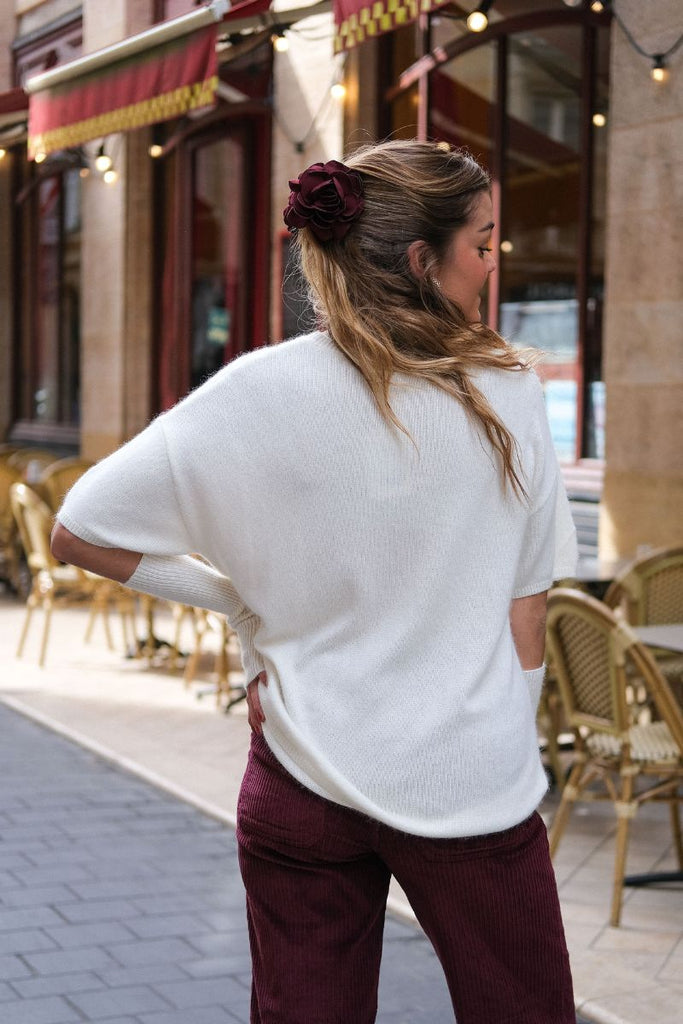 Pull Mina, couleur écru, marque See U Soon