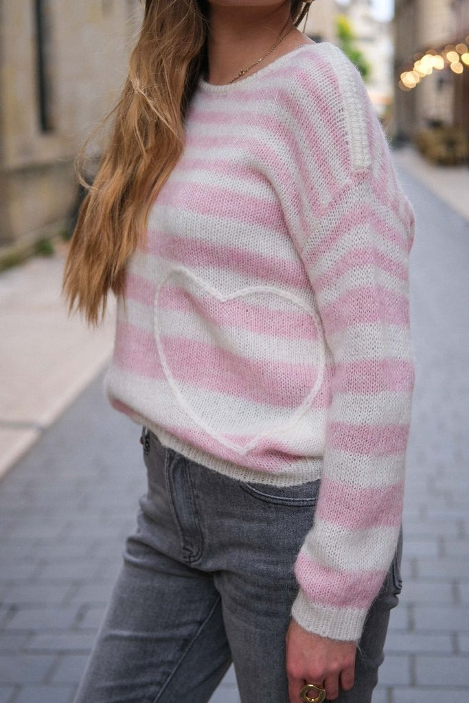 Pull Sand, couleur rose, marque Grace & Mila