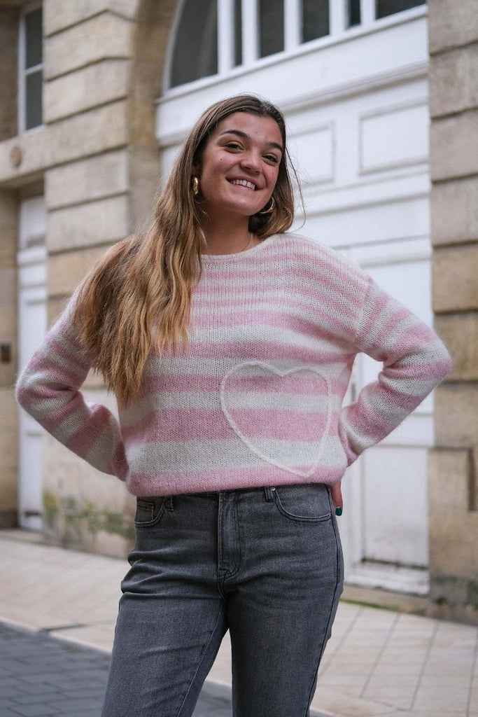 Pull Sand, couleur rose, marque Grace & Mila