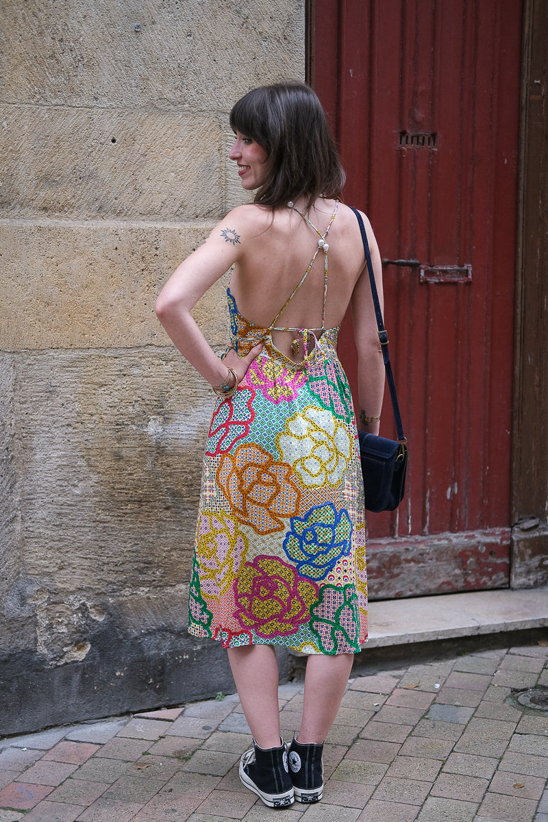 Robe Kiara, couleur multicolore, marque Orfeo