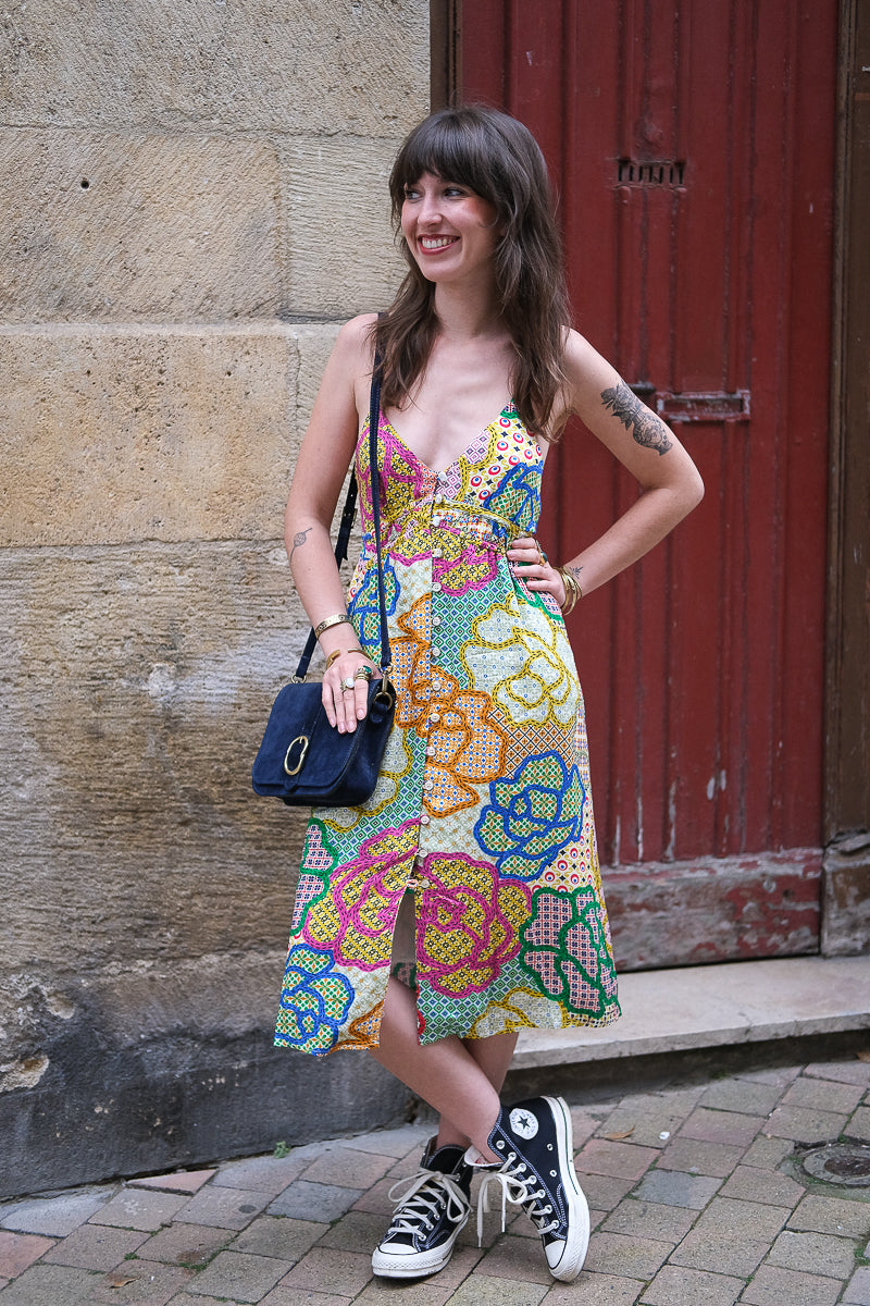Robe Kiara, couleur multicolore, marque Orfeo