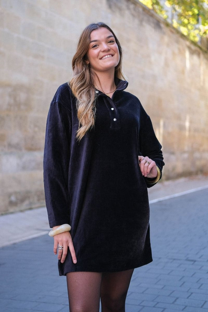 Robe Vikita, couleur noir, marque Vila