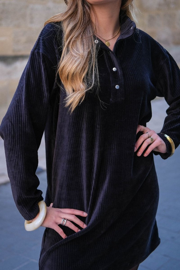 Robe Vikita, couleur noir, marque Vila