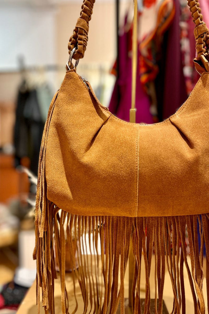 Sac Vikaffo, couleur camel, marque Vila, matière cuir