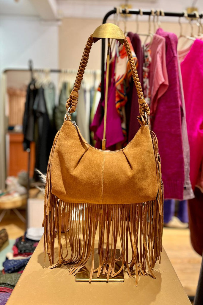 Sac Vikaffo, couleur camel, marque Vila, matière cuir