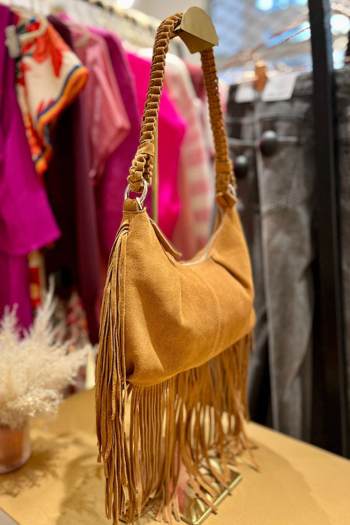 Sac Vikaffo, couleur camel, marque Vila, matière cuir