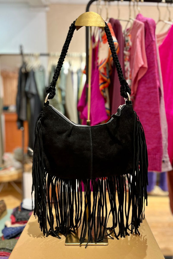 Sac Vikaffo, couleur noir, marque Vila, matière cuir