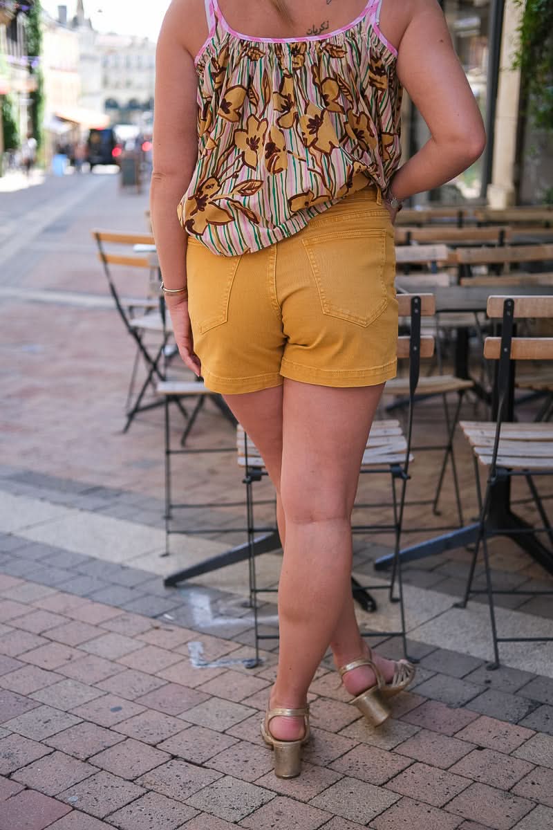 Short Denim Gold