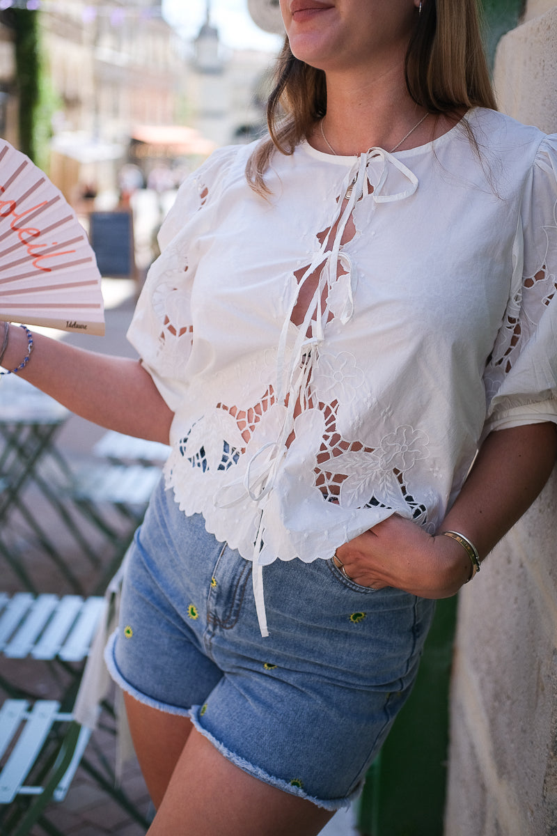 Blouse broderie anglaise