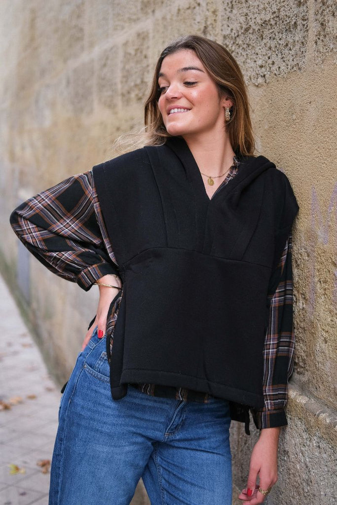 Sweat Idaya, couleur noir, marque Rue Mazarine