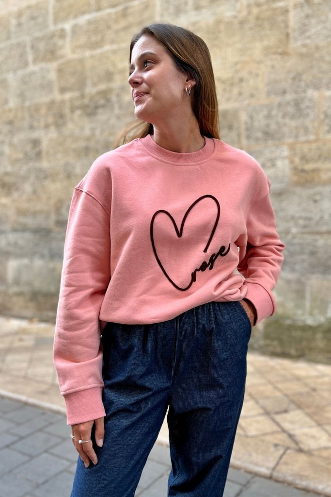 Sweat Sharly, couleur rose, marque Grace et Mila