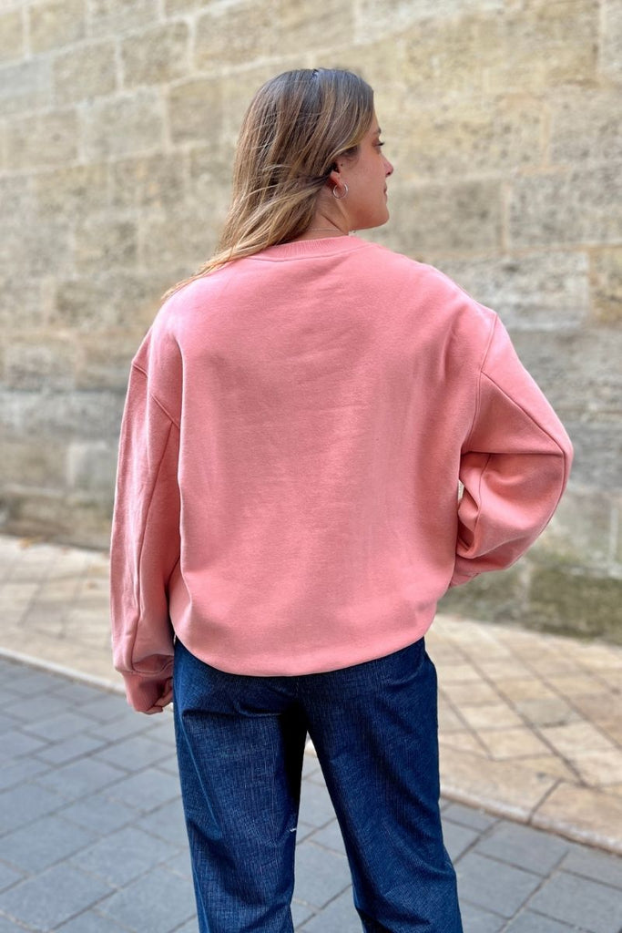 Sweat Sharly, couleur rose, marque Grace et Mila