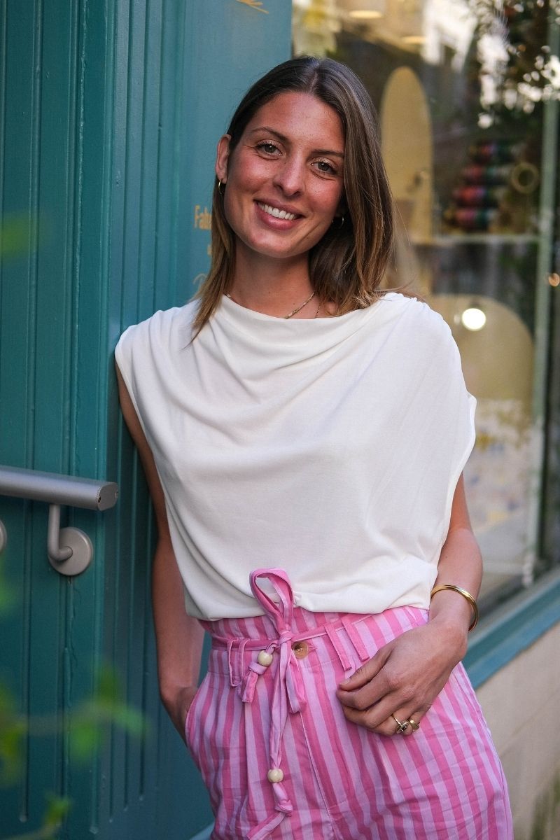 T-shirt Melia, couleur écru, marque Rue Mazarine