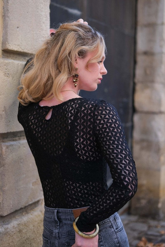 Top Tanguy, couleur noir, marque Grace & Mila