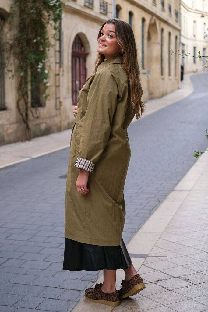Trench Vancouver, couleur kaki, marque Garance