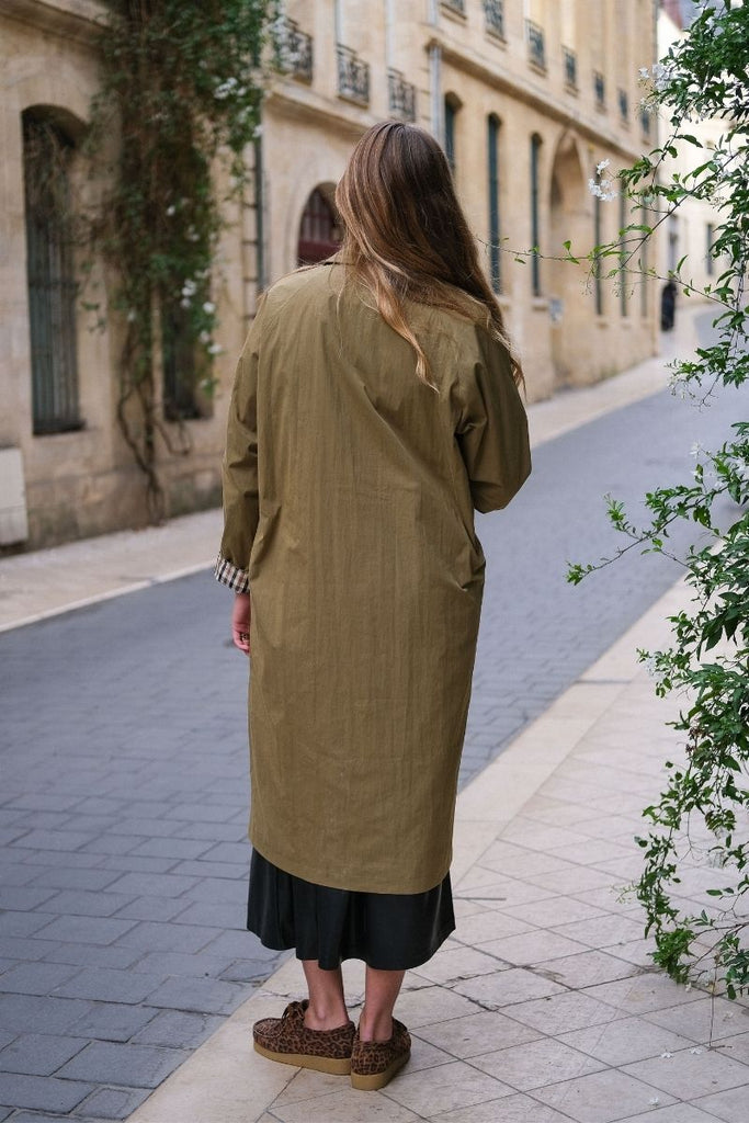 Trench Vancouver, couleur kaki, marque Garance