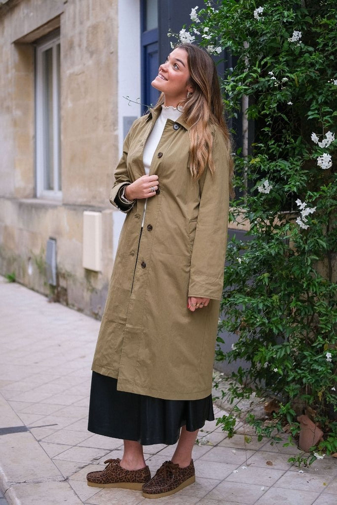 Trench Vancouver, couleur kaki, marque Garance