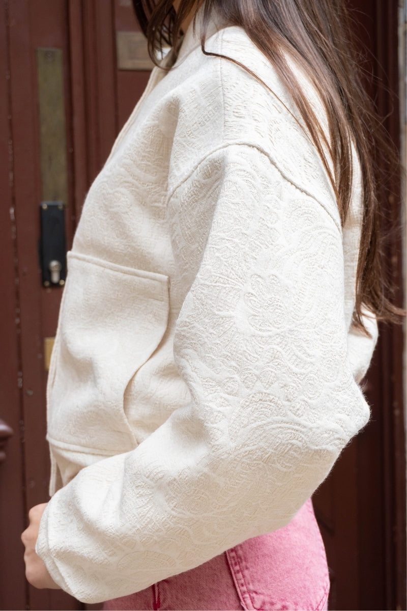 Veste Ihfapora, couleur beige, marque Ichi