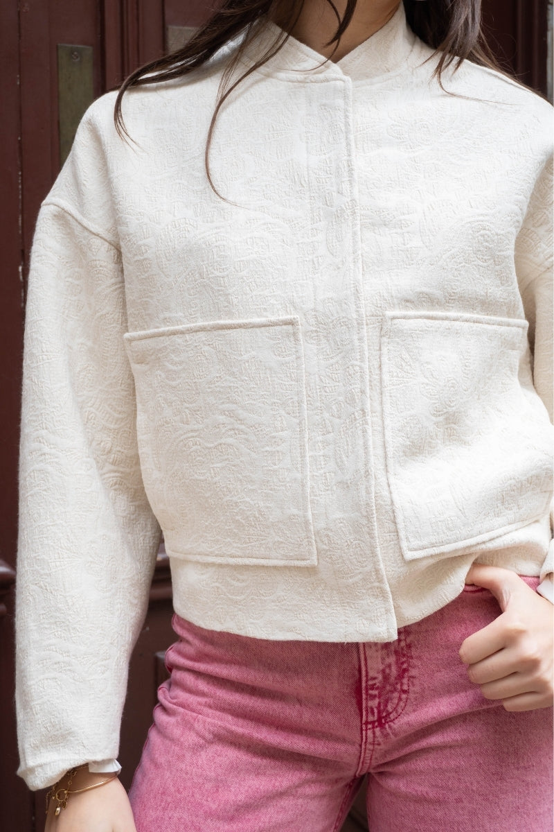 Veste Ihfapora, couleur beige, marque Ichi