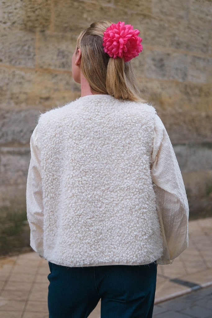 Veste Objiduna, couleur ecru, marque Object