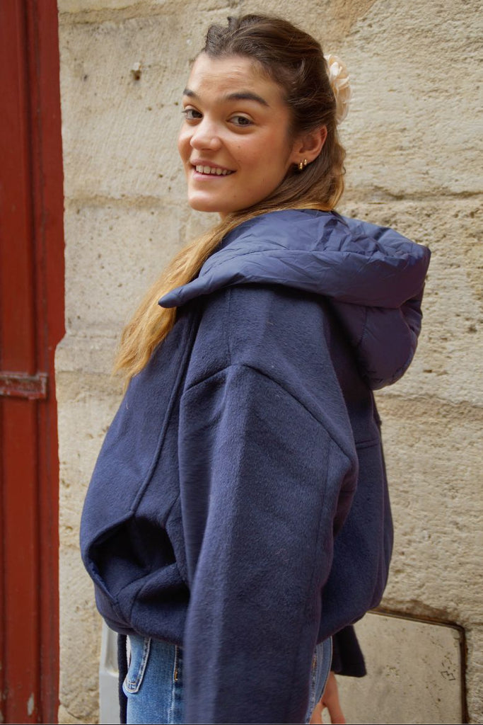 Veste Objmoore, couleur marine, marque Object