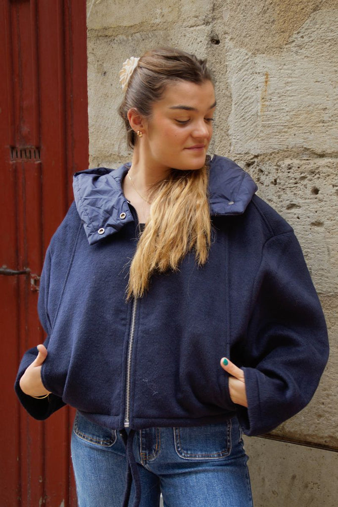 Veste Objmoore, couleur marine, marque Object