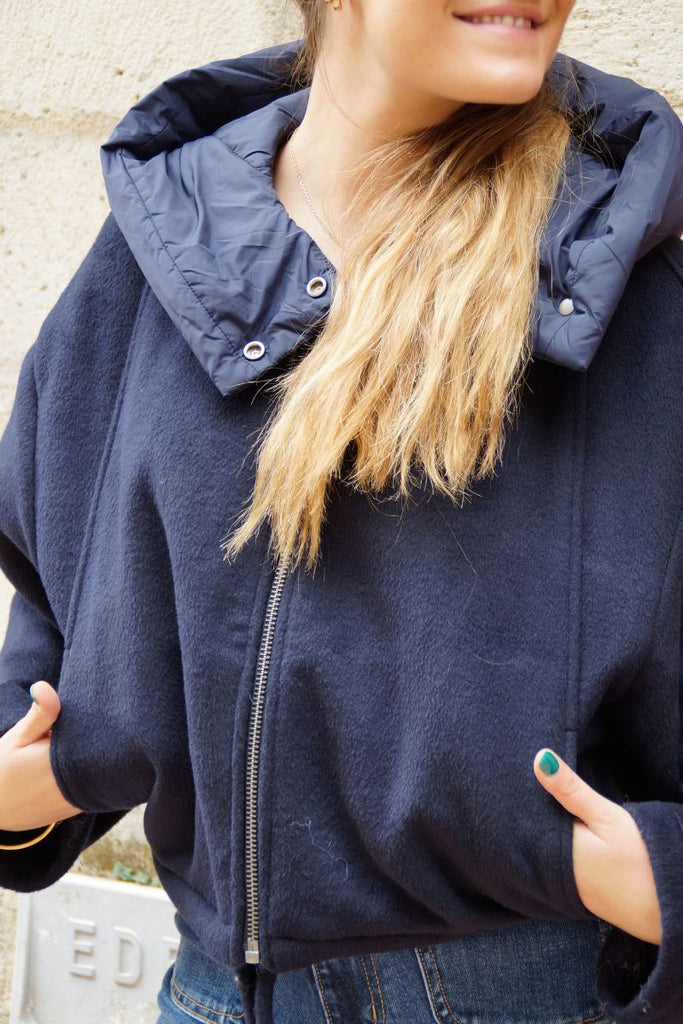 Veste Objmoore, couleur marine, marque Object