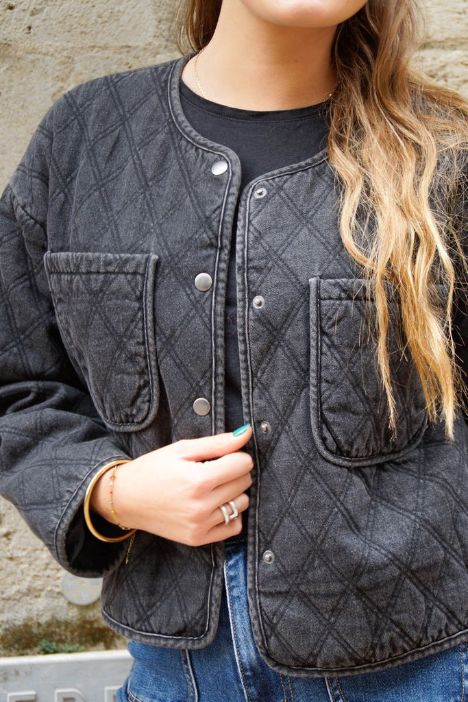 Veste Vikvilla, couleur grise, marque Vila