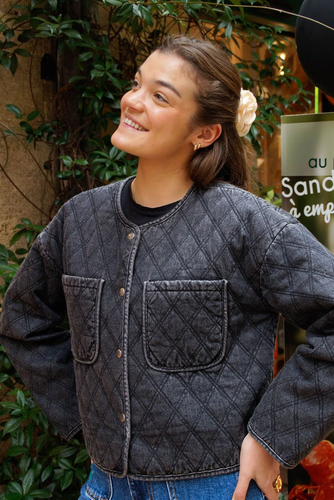 Veste Vikvilla, couleur grise, marque Vila