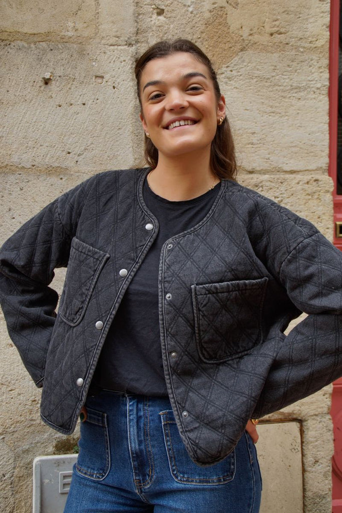 Veste Vikvilla, couleur grise, marque Vila