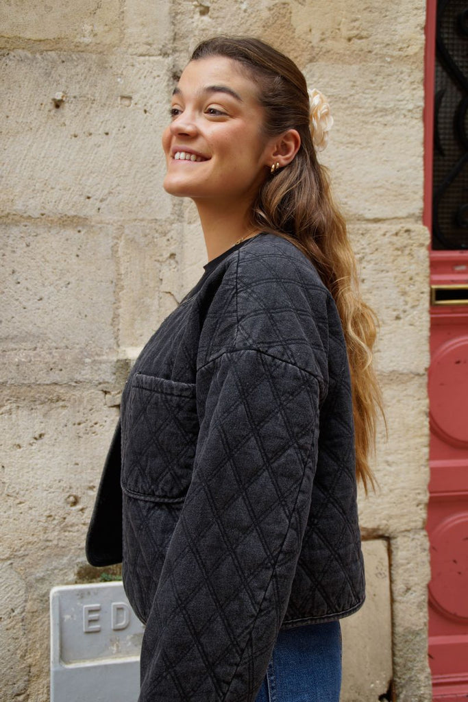 Veste Vikvilla, couleur grise, marque Vila