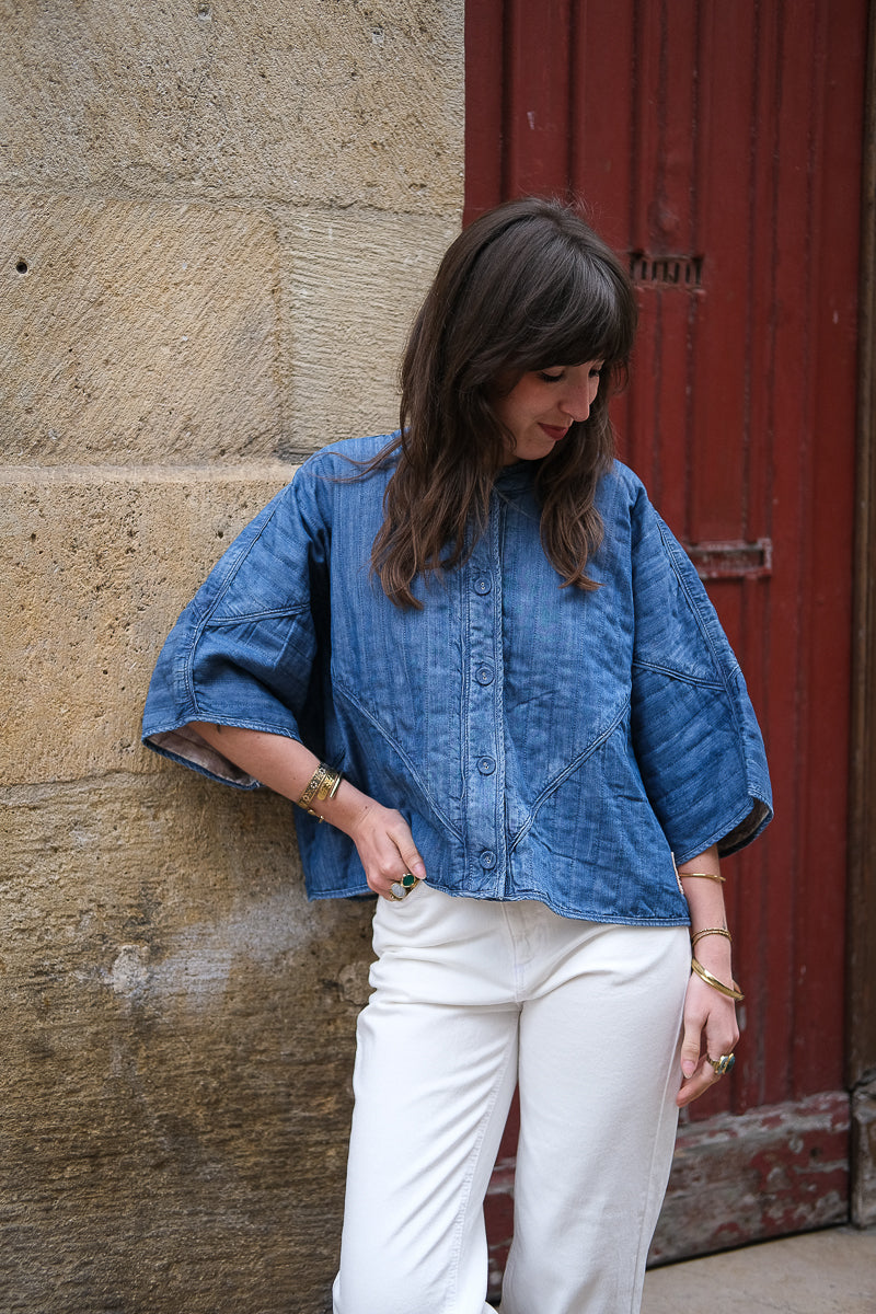 Veste Holy, couleur bleu, marque Orfeo