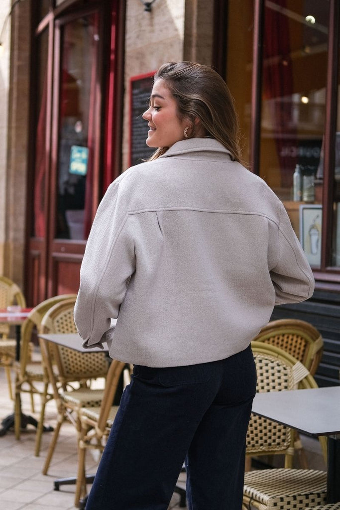 Veste Novembre, couleur grege, marque Grace & Mila