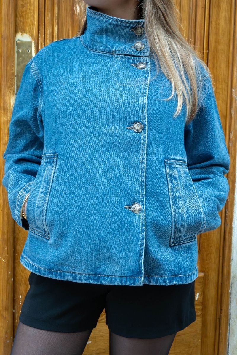 Veste Objtilla, couleur jean, marque Object