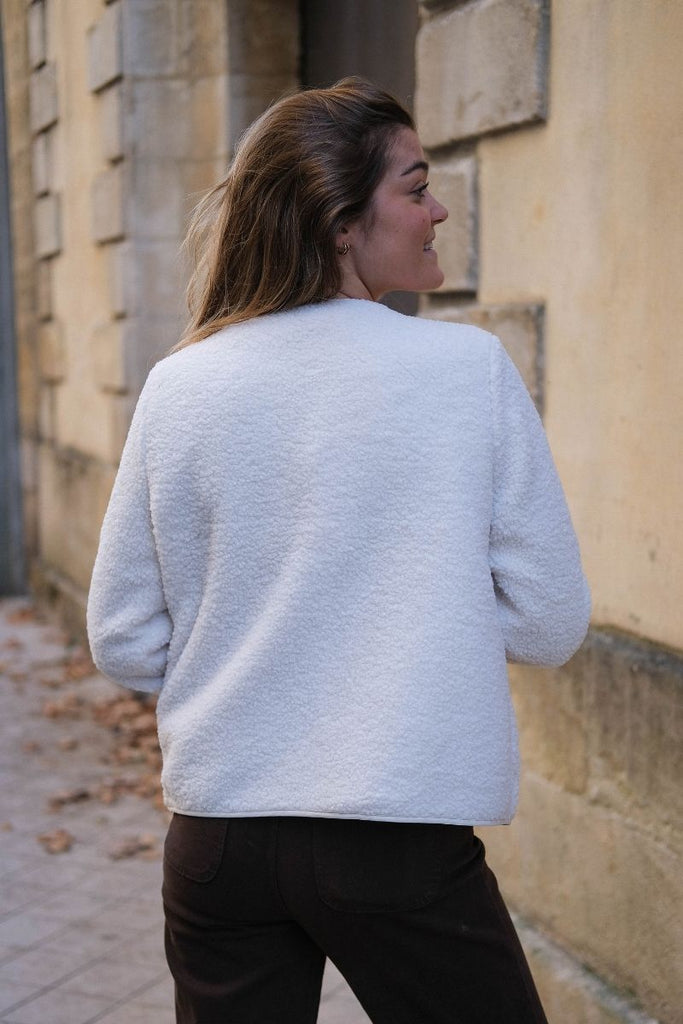 Veste Viada, couleur écru, marque Vila